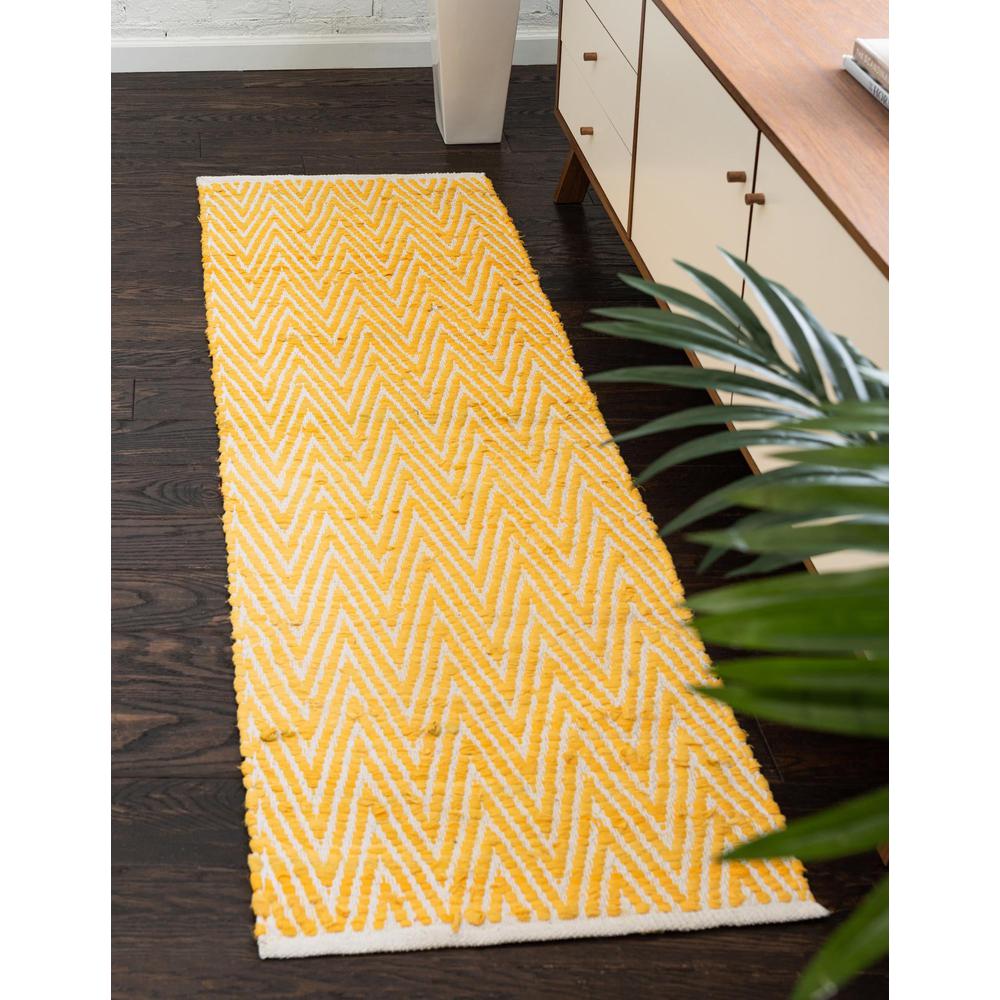 Unique Loom 10 Ft Runner in Yellow (3153237). Picture 2