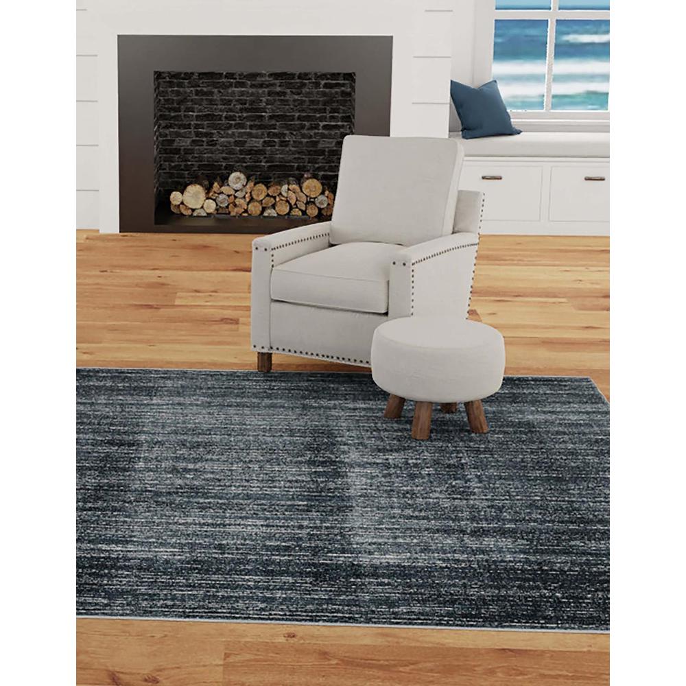 Uptown Madison Avenue Area Rug 1' 8" x 1' 8", Square Navy Blue. Picture 2