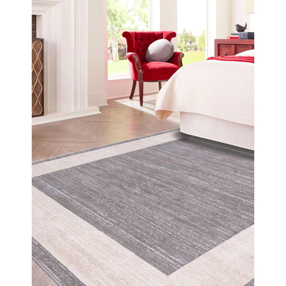 Uptown Yorkville Area Rug 1' 8" x 1' 8", Square Gray. Picture 3