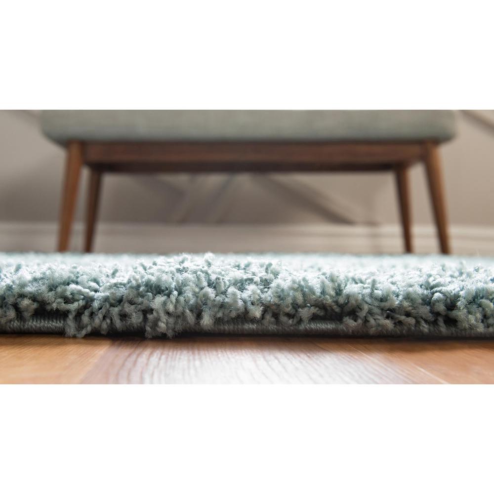 Unique Loom 8x10 Oval Rug in Slate Blue (3151387). Picture 5