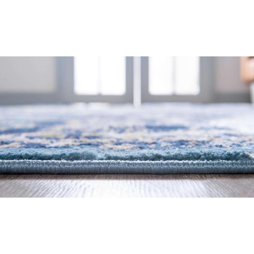 Unique Loom 10 Ft Runner in Navy Blue (3150118). Picture 5
