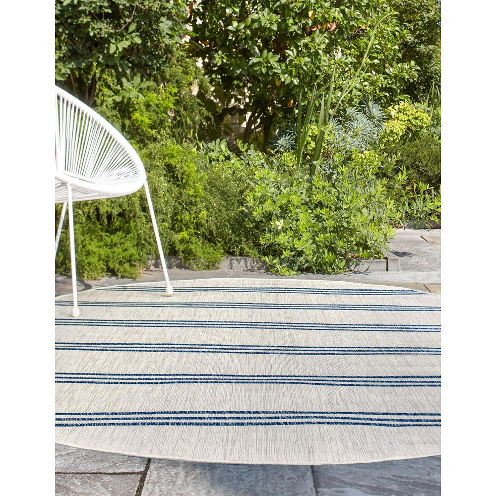 Jill Zarin Outdoor Anguilla Area Rug 7' 10" x 10' 0", Oval Ivory. Picture 3