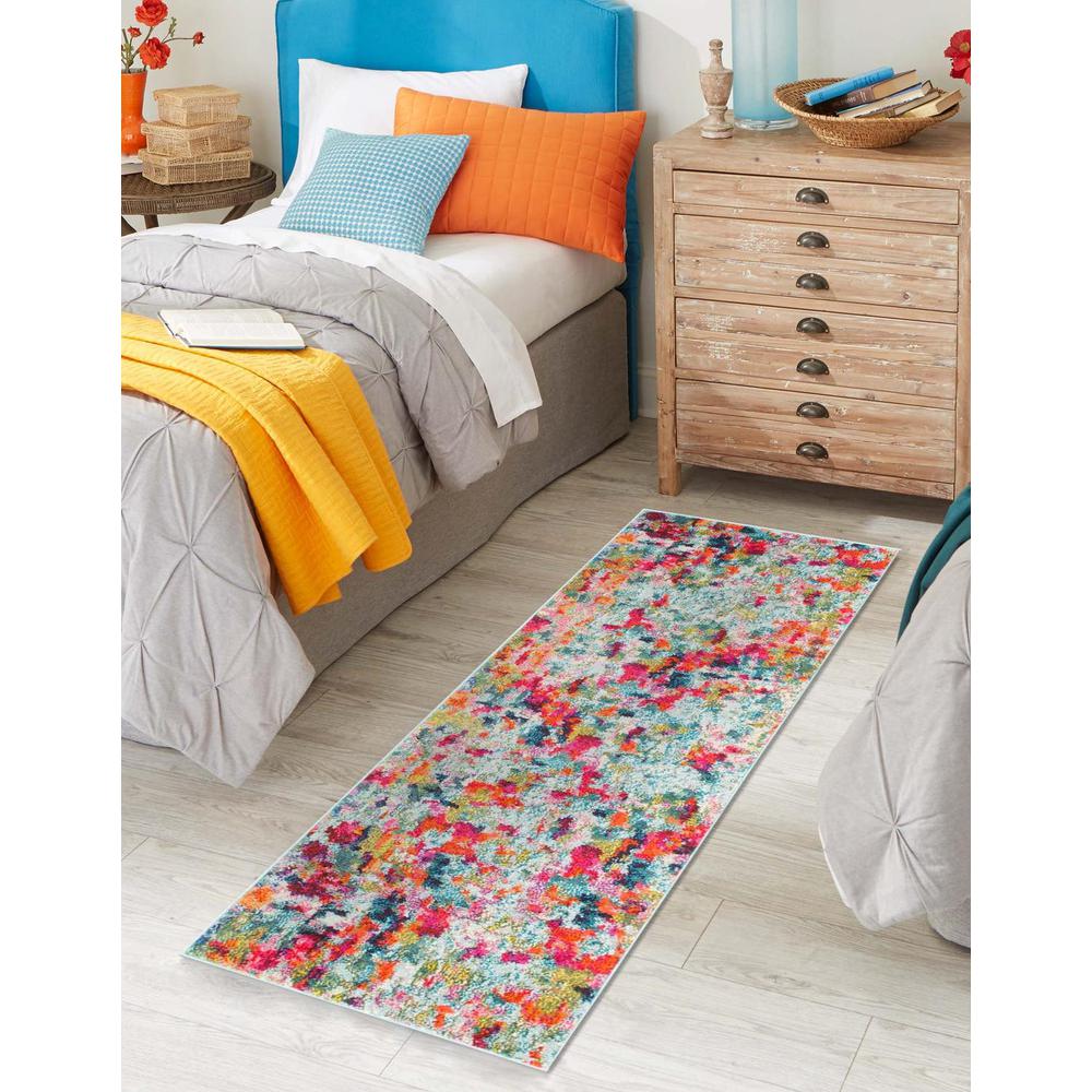 Chromatic Champagne Area Rug 2' 0" x 8' 0", Runner Multi. Picture 2