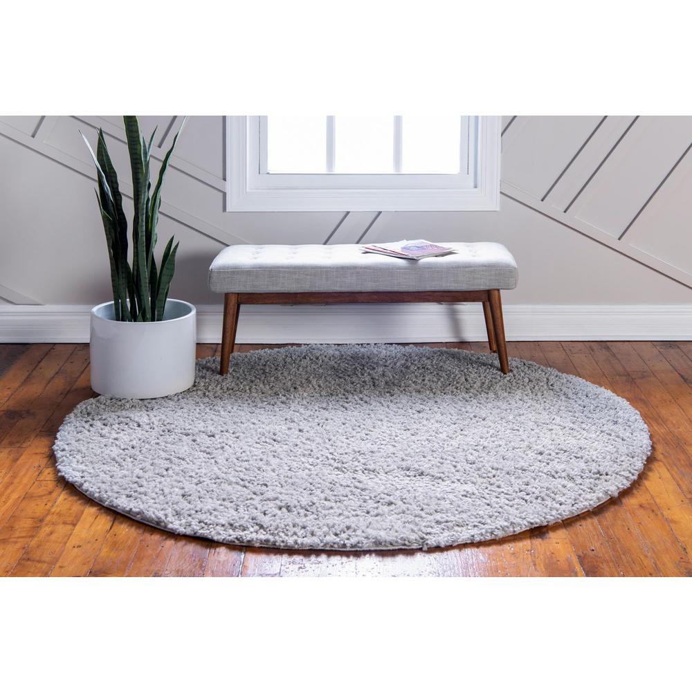 Unique Loom 10 Ft Round Rug in Sterling (3153310). Picture 4