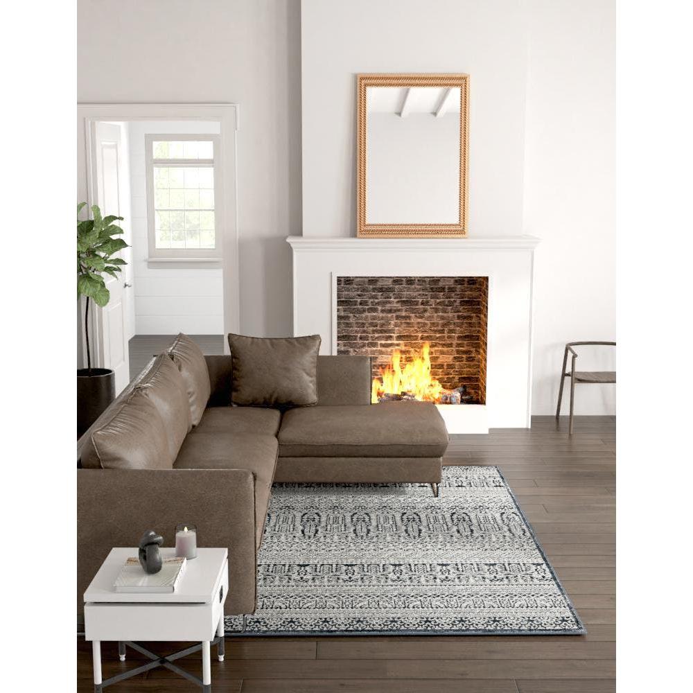 Uptown Area Rug 2' 0" x 3' 1", Rectangular Blue. Picture 2