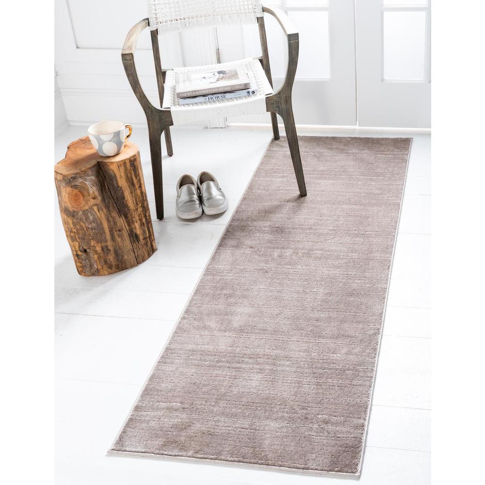 Uptown Madison Avenue Area Rug 2' 7" x 13' 11", Runner Brown. Picture 2