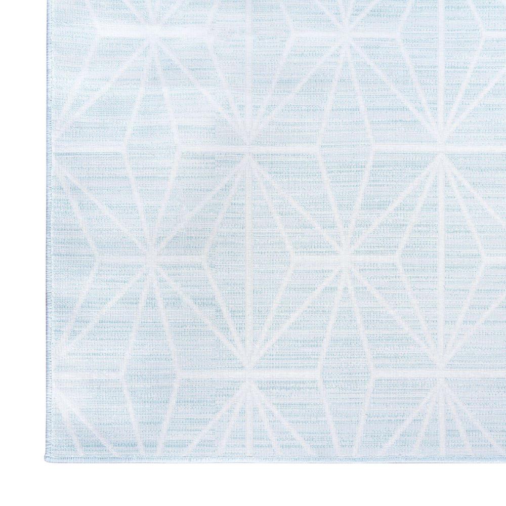 Uptown Fifth Avenue Area Rug 1' 8" x 1' 8", Square Blue. Picture 5