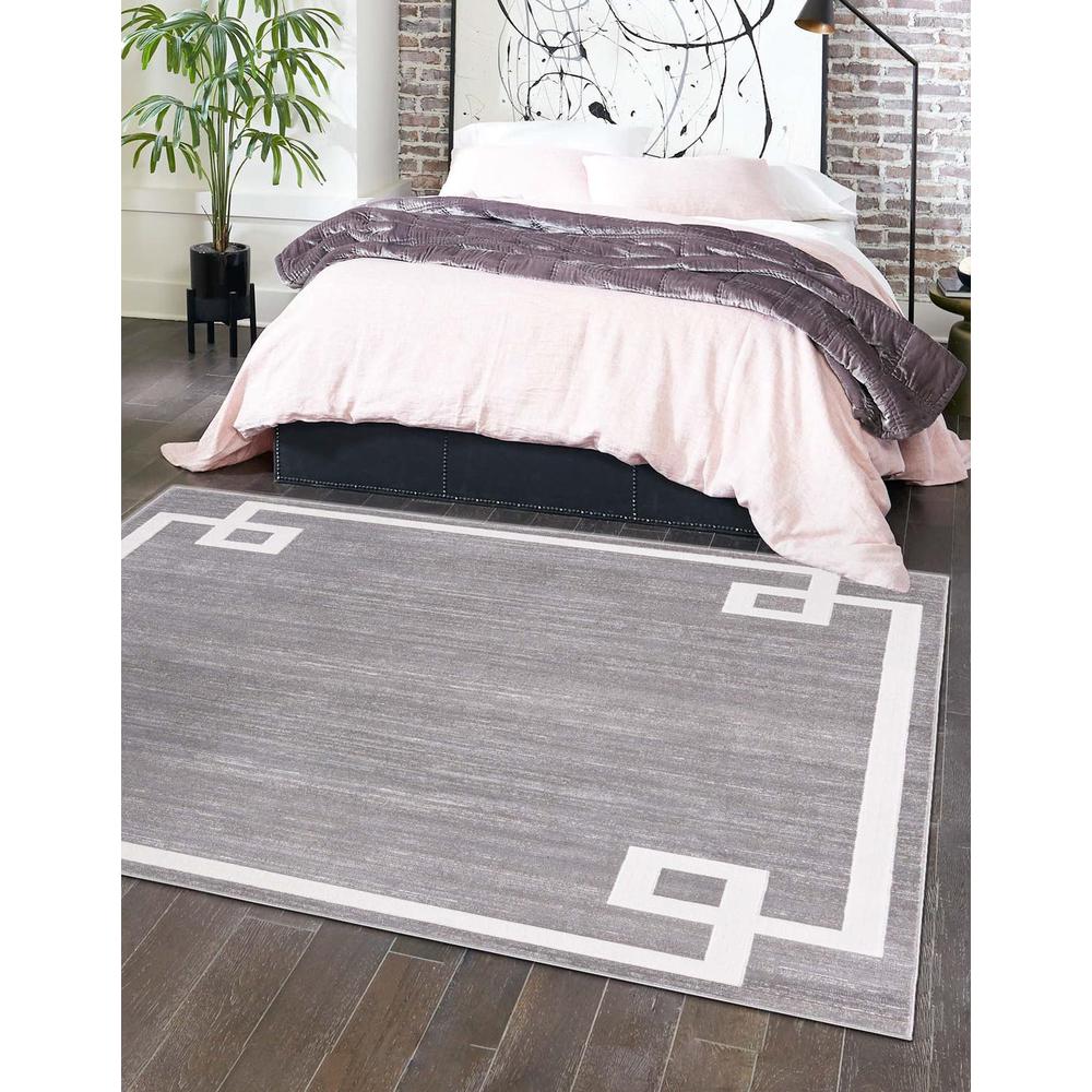 Uptown Lenox Hill Area Rug 1' 8" x 1' 8", Square Gray. Picture 2