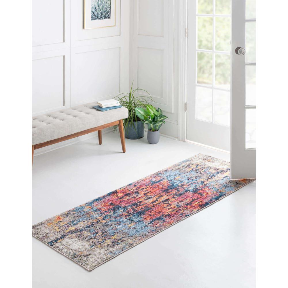 Downtown Chelsea Area Rug 2' 7" x 10' 0", Runner Multi. Picture 3