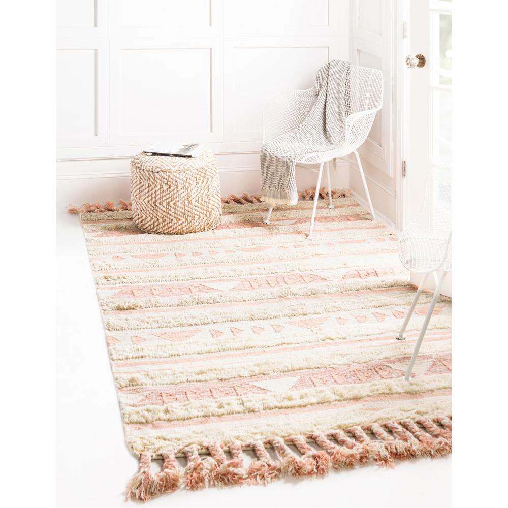 Mesa Collection, Area Rug, Baby Pink, 4' 1" x 6' 1", Rectangular. Picture 2