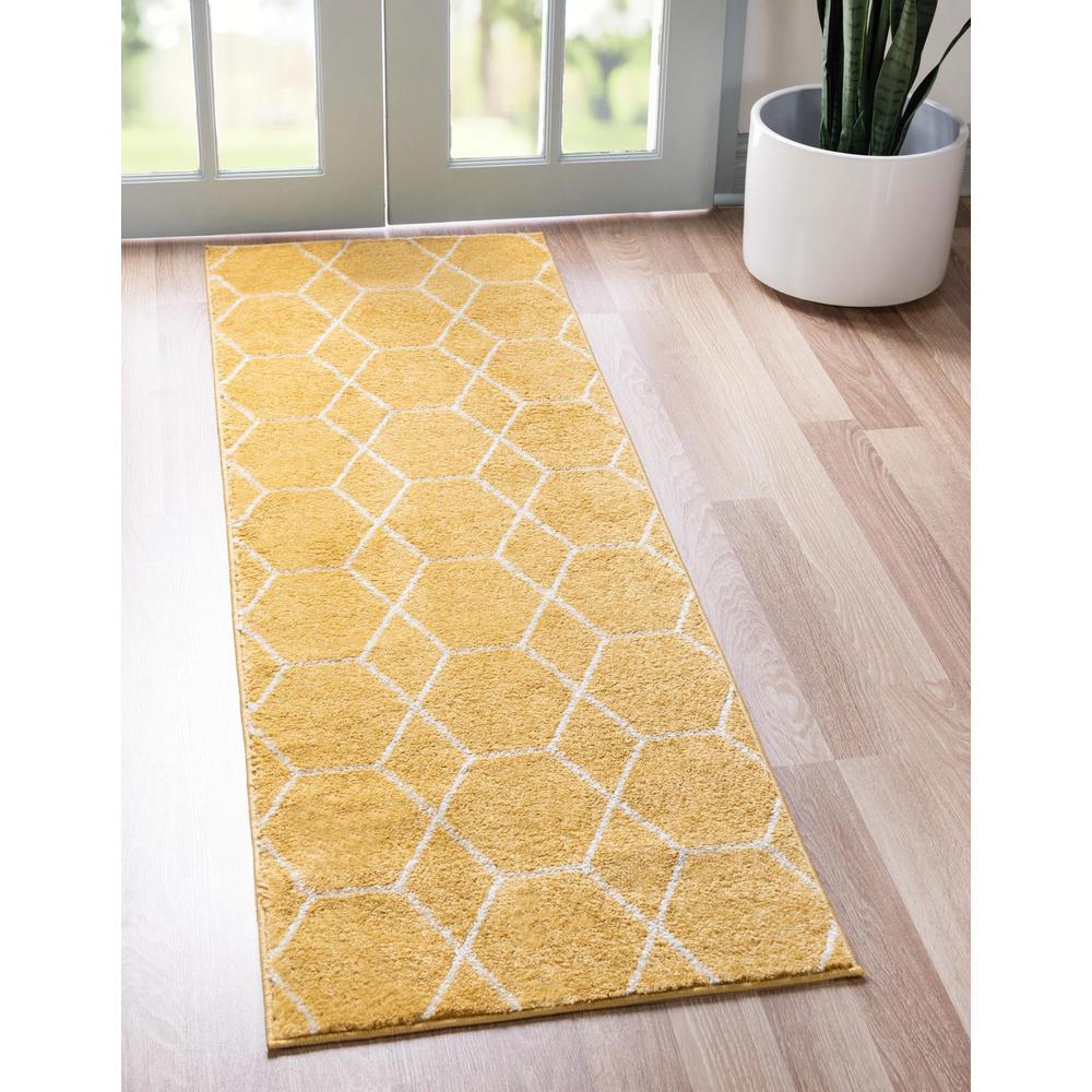 Unique Loom 10 Ft Runner in Yellow (3151617). Picture 2