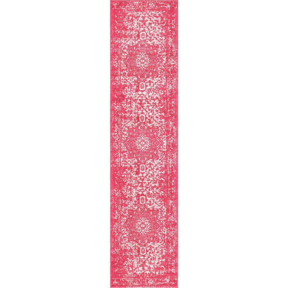 Unique Loom 12 Ft Runner in Pink (3150513). Picture 1