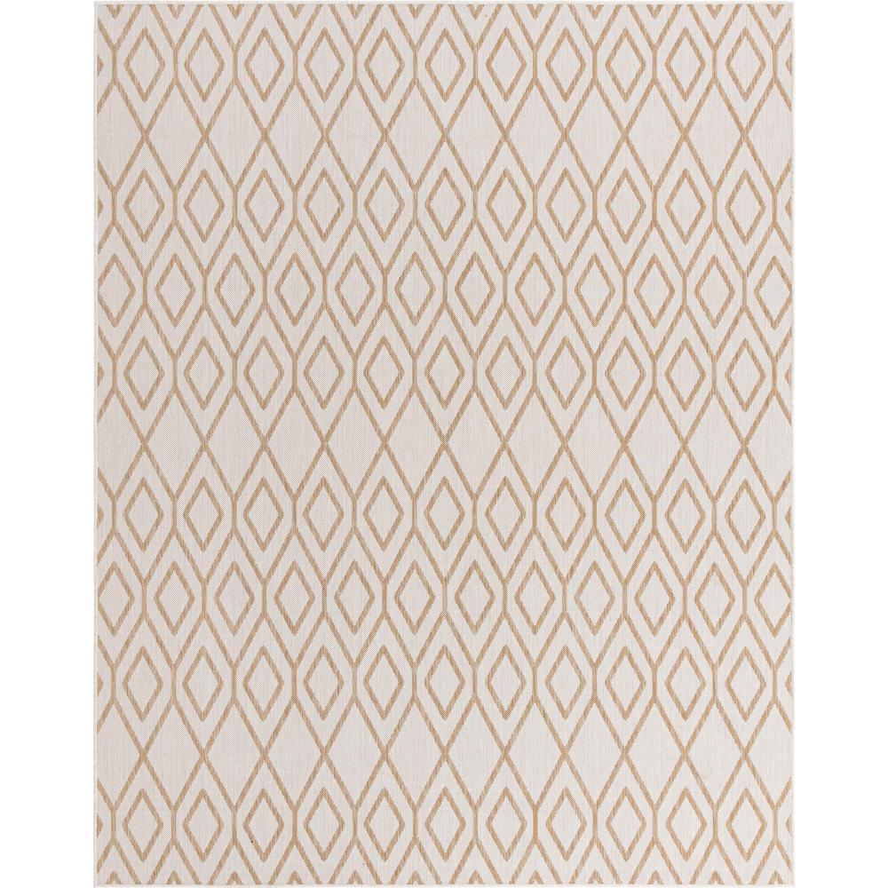 Jill Zarin Outdoor Turks and Caicos Area Rug 7' 10" x 10' 0", Rectangular Beige. Picture 1