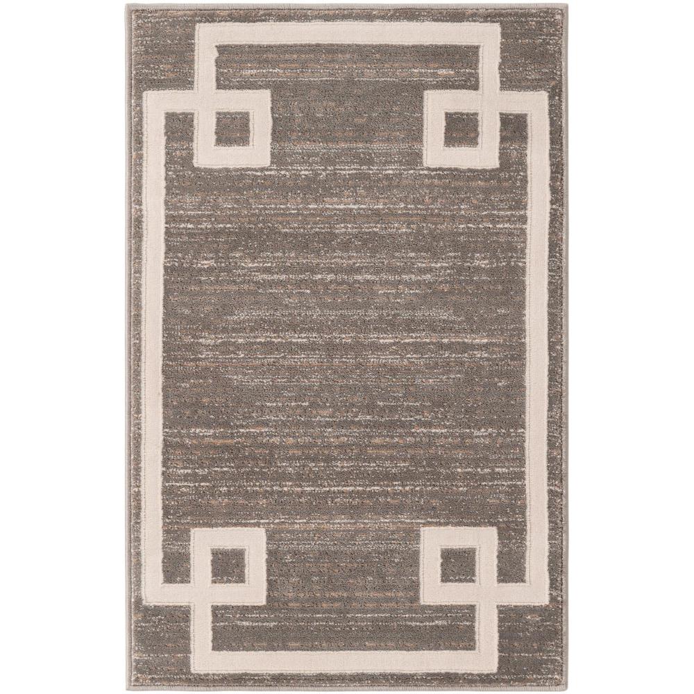 Uptown Lenox Hill Area Rug 2' 0" x 3' 1", Rectangular Gray. Picture 1