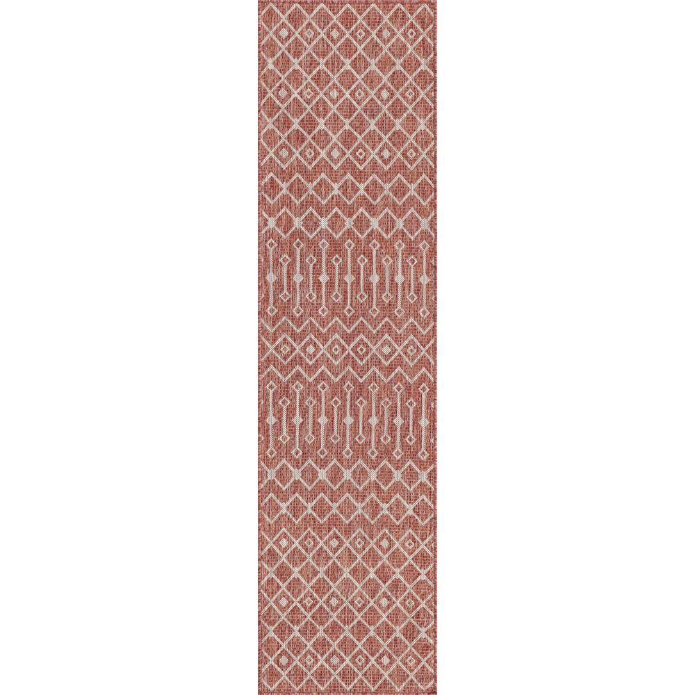 Unique Loom 8 Ft Runner in Rust Red (3159556). Picture 1