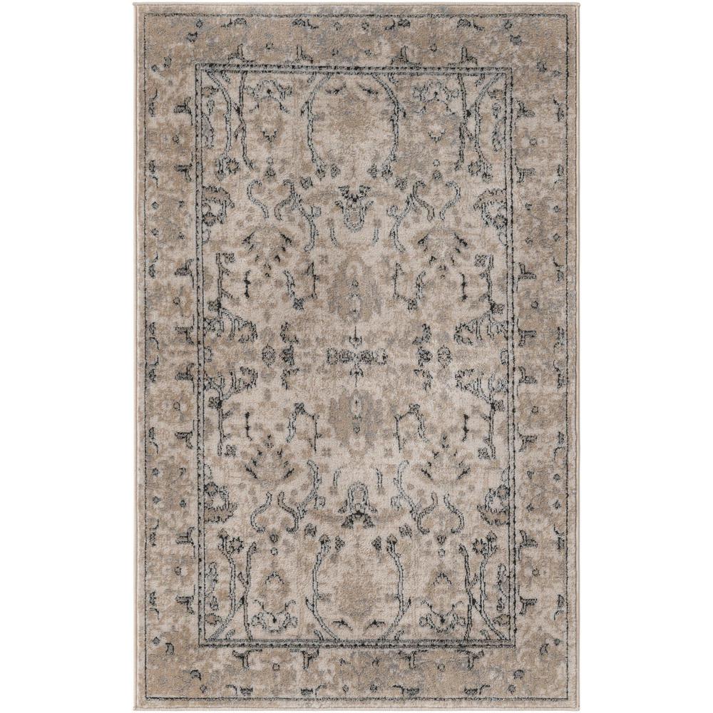 Portland Central Area Rug 3' 3" x 5' 3", Rectangular Ivory. Picture 1