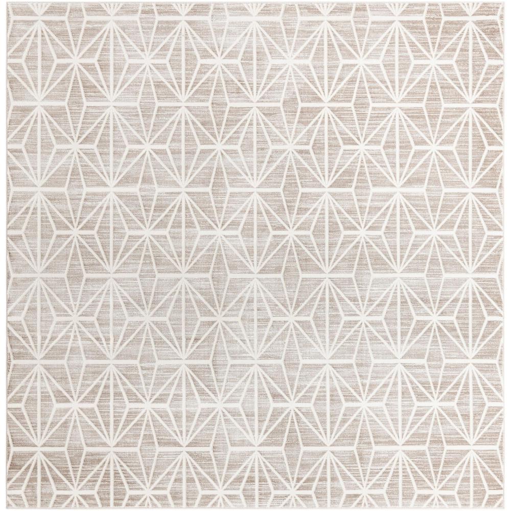 Uptown Fifth Avenue Area Rug 7' 10" x 7' 10", Square Brown. Picture 1
