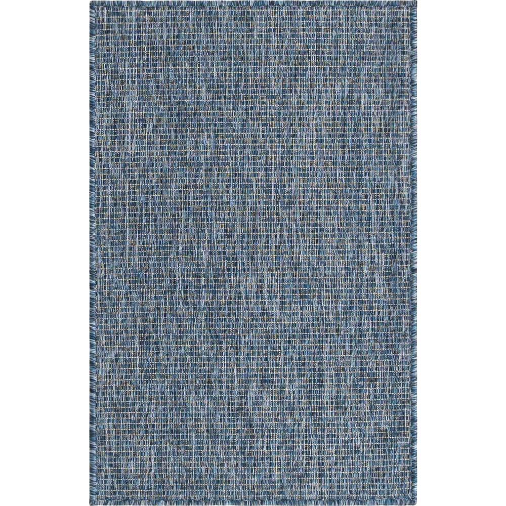 Unique Loom Rectangular 2x3 Rug in Navy Blue (3152119). Picture 1