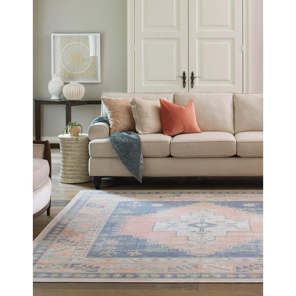 Whitney Collection, Area Rug, French Blue, 4' 0" x 4' 0", Square. Picture 2