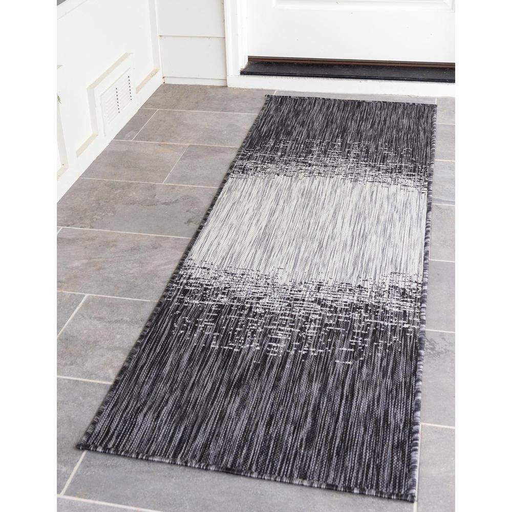 Unique Loom 8 Ft Runner in Gray (3159626). Picture 2