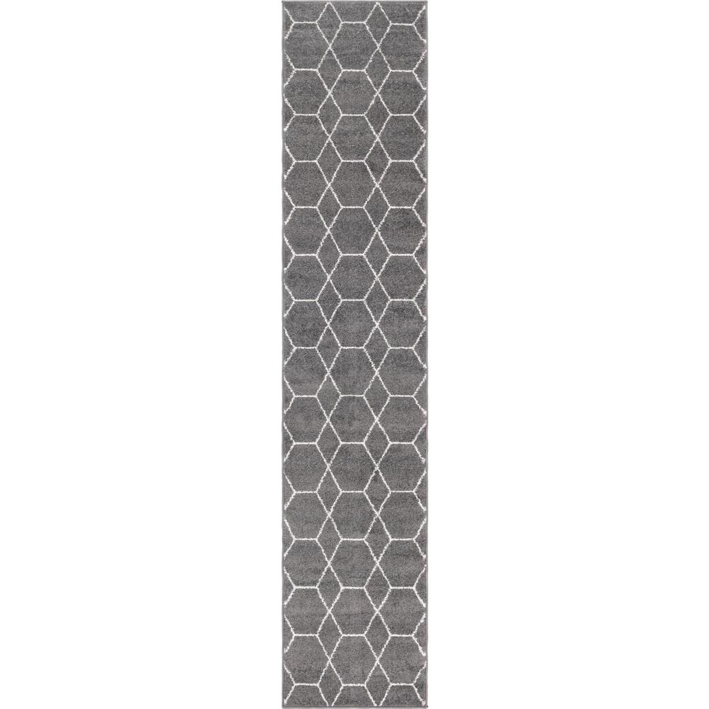 Unique Loom 10 Ft Runner in Dark Gray (3151481). Picture 1