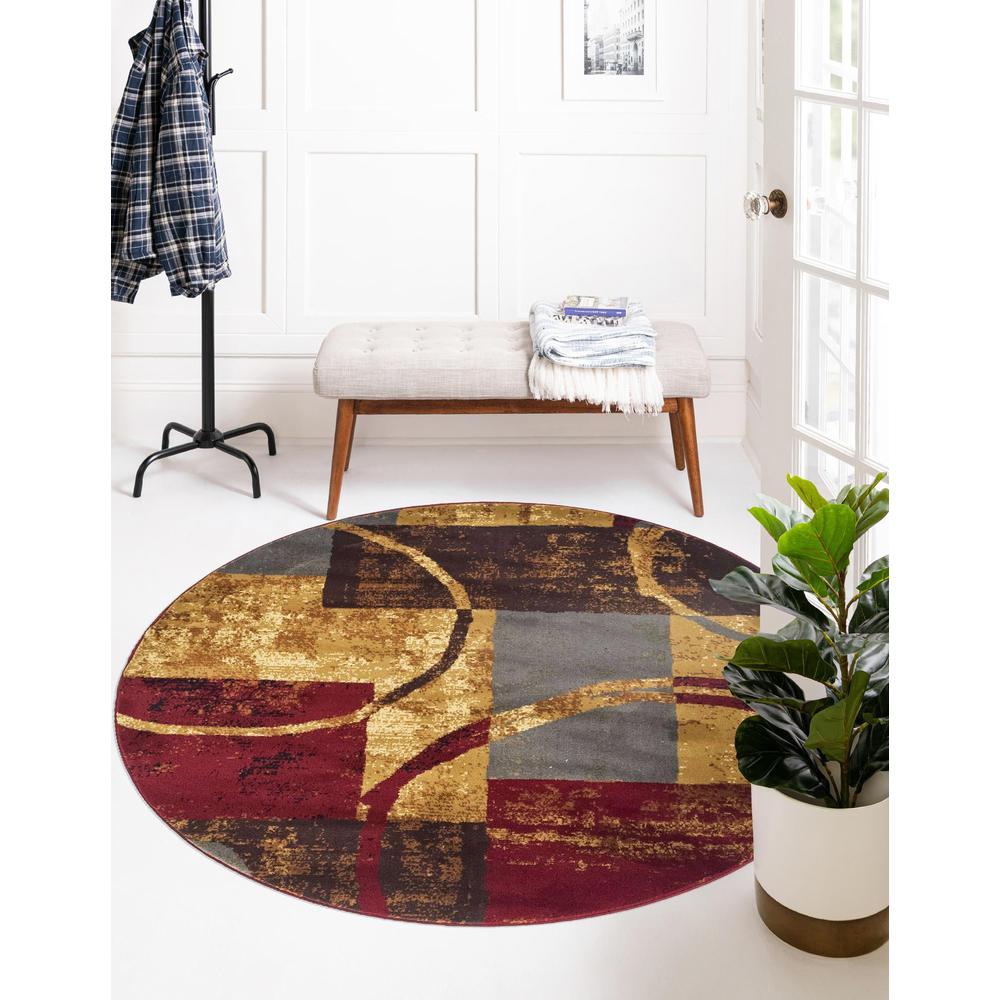 Barista Collection, Area Rug, Multi, 10' 0" x 10' 0", Round. Picture 2