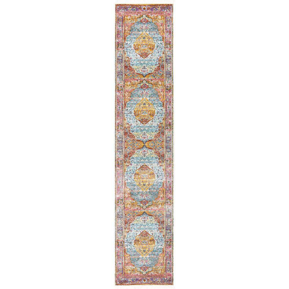 Baracoa Collection, Area Rug, Light Blue 2' 7" x 12' 0", Runner. Picture 1