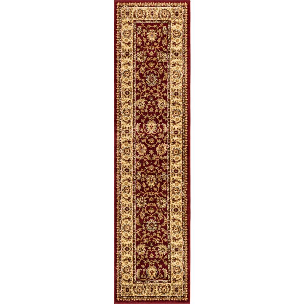 Unique Loom 8 Ft Runner in Red (3157618). Picture 1