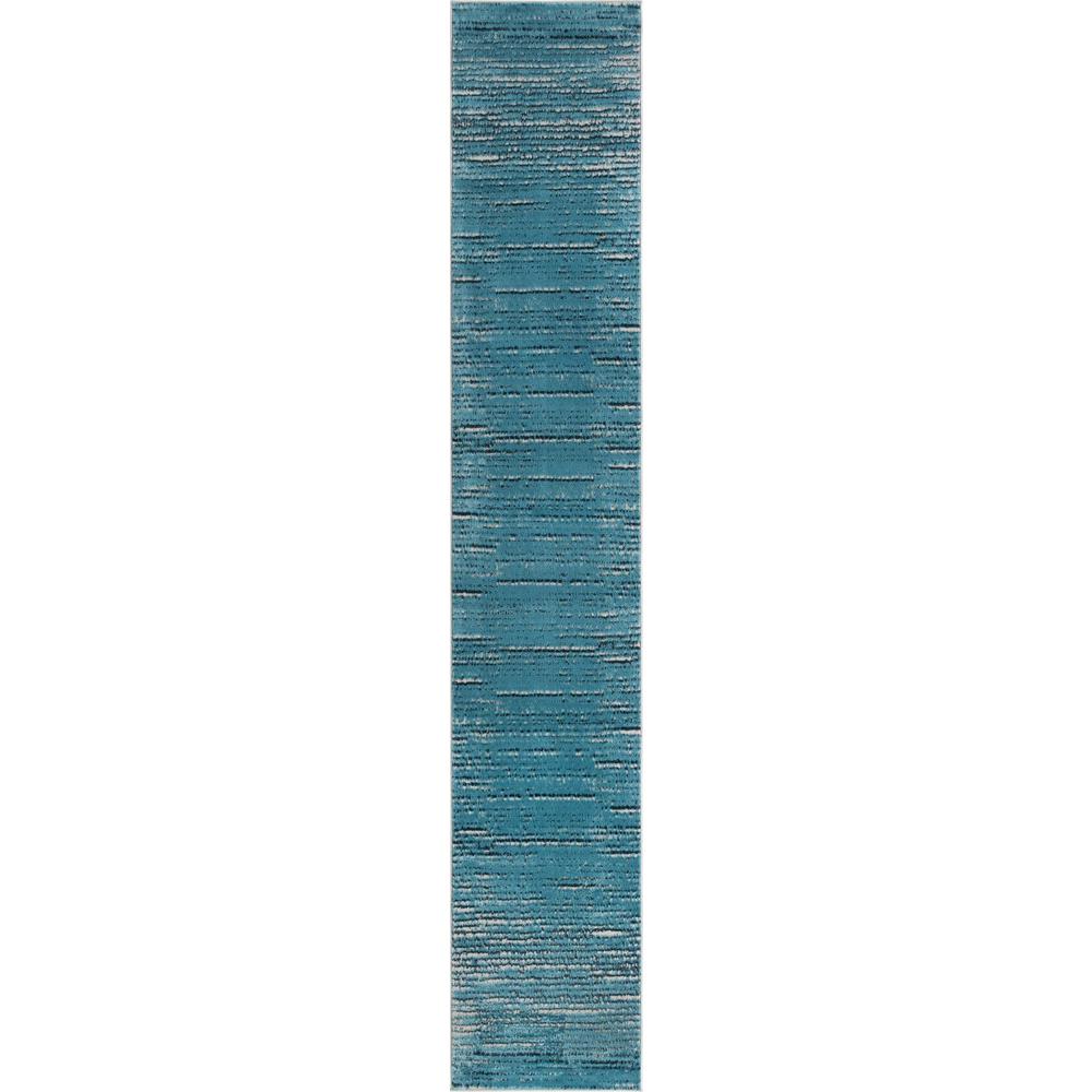Unique Loom 12 Ft Runner in Blue (3154255). Picture 1
