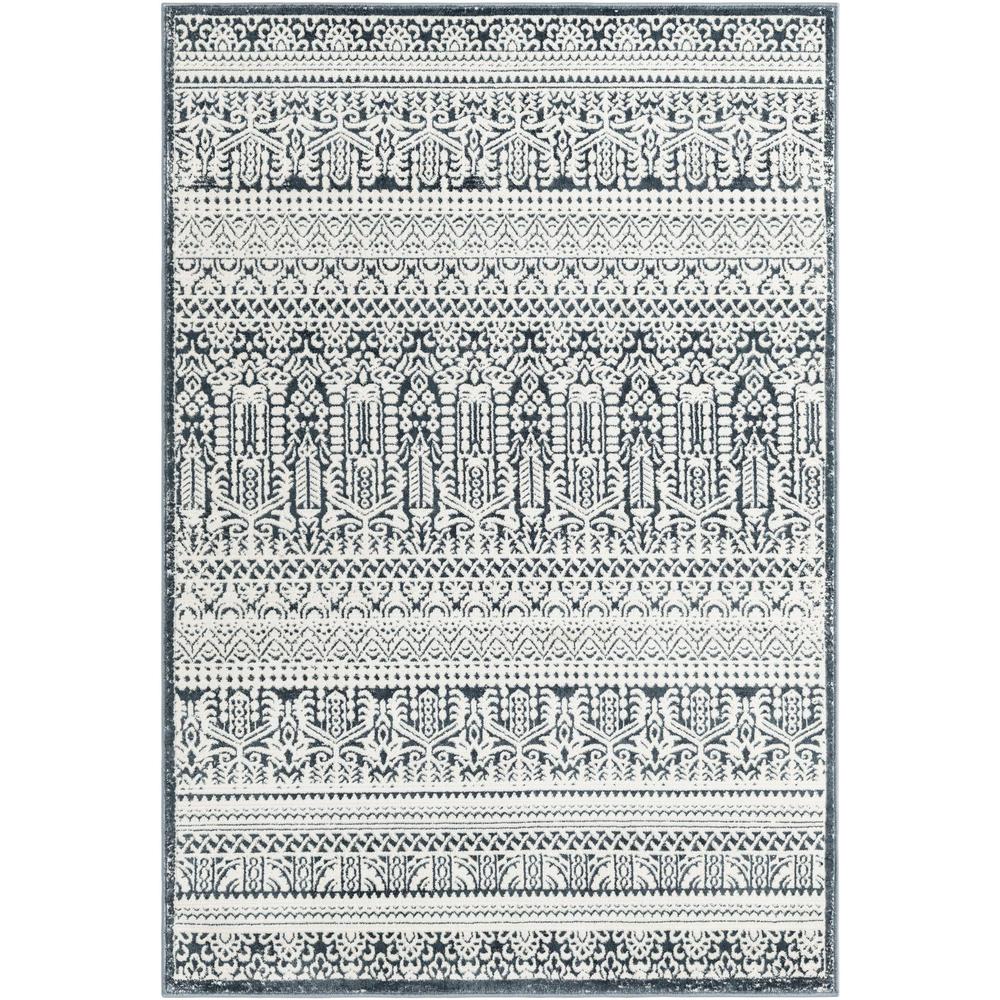 Uptown Area Rug 4' 1" x 6' 1", Rectangular Blue. Picture 1