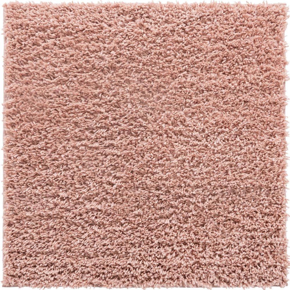 Unique Loom 3 Ft Square Rug in Dusty Rose (3153395). Picture 1