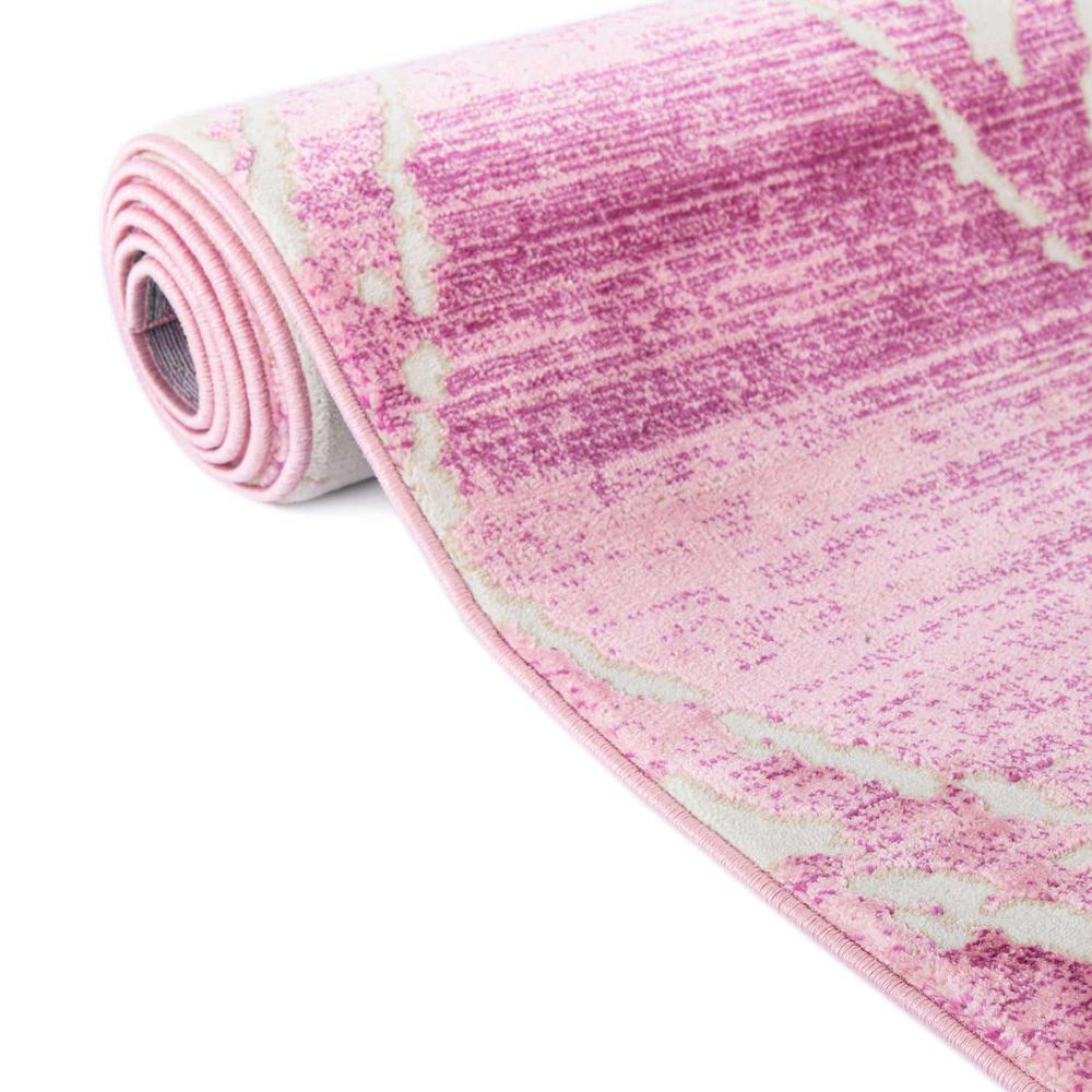 Uptown Carnegie Hill Area Rug 7' 10" x 7' 10", Square Pink. Picture 4