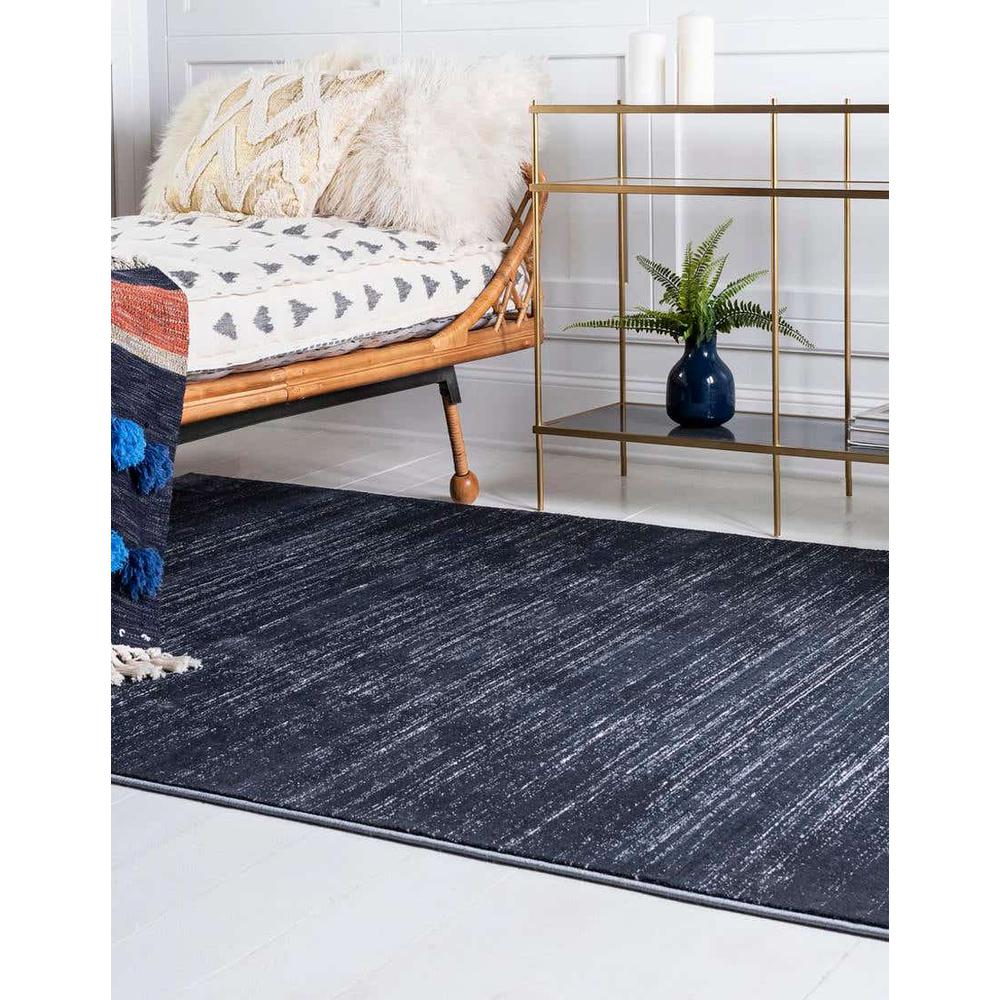 Uptown Madison Avenue Area Rug 7' 1" x 10' 0", Rectangular Navy Blue. Picture 3
