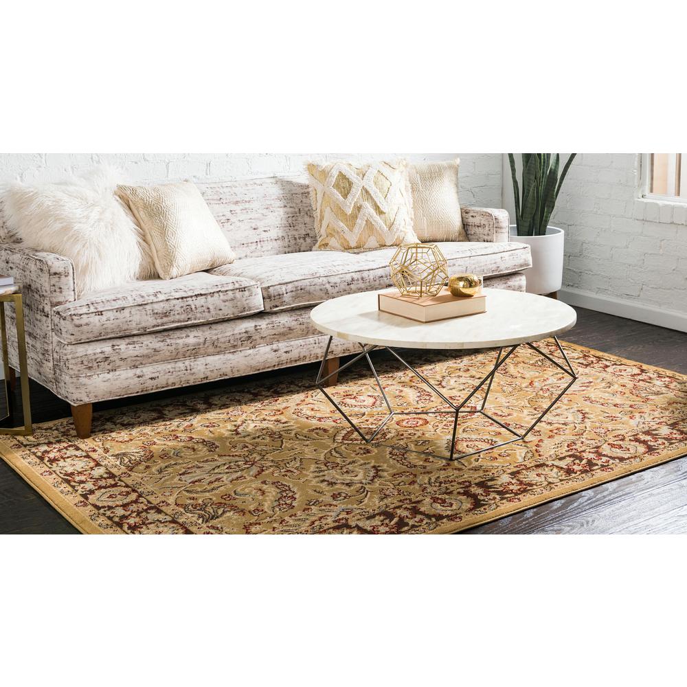 Asheville Voyage Rug, Gold/Brown (7' 0 x 10' 0). Picture 3
