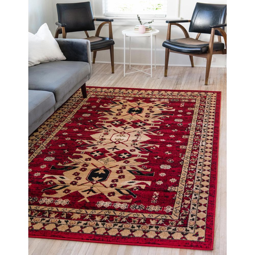 Taftan Oasis Rug, Red (5' 0 x 8' 0). Picture 2