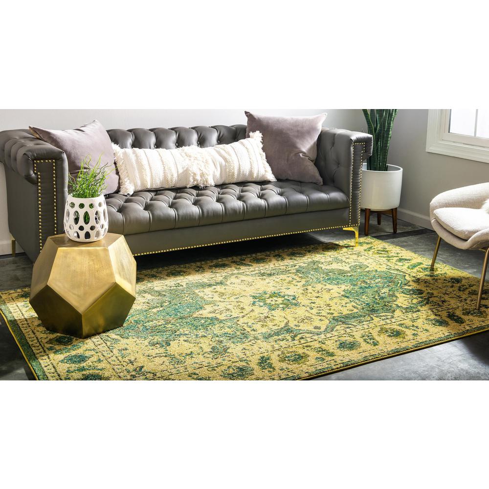 Medici Oasis Rug, Green (10' 6 x 16' 5). Picture 3