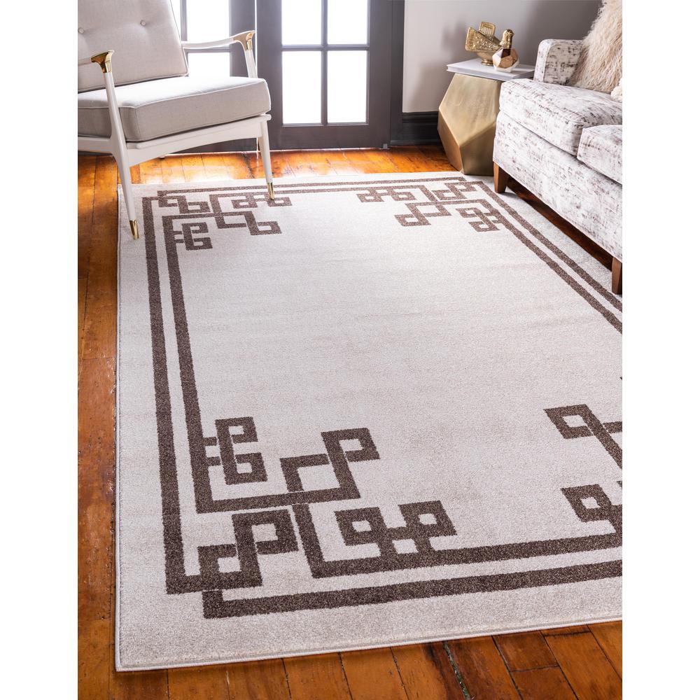 Geometric Athens Rug, Beige/Brown (7' 0 x 10' 0). Picture 2
