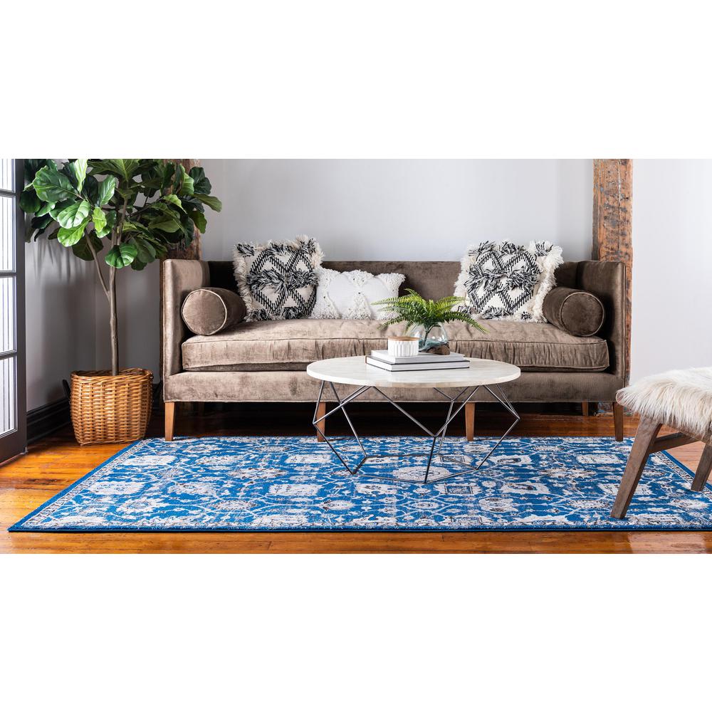 Amelia Tradition Rug, Blue (5' 0 x 8' 0). Picture 4