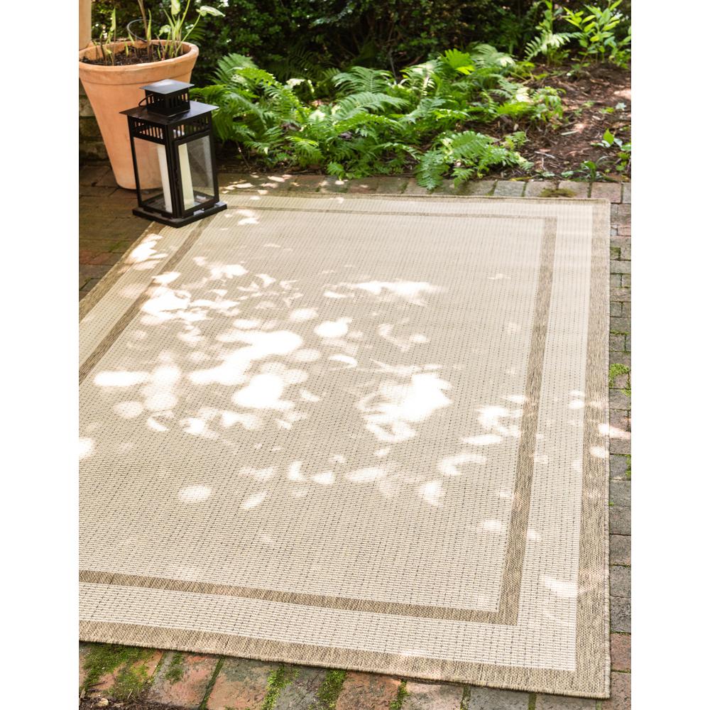 Outdoor Border Rug, Brown (3' 3 x 5' 0). Picture 2