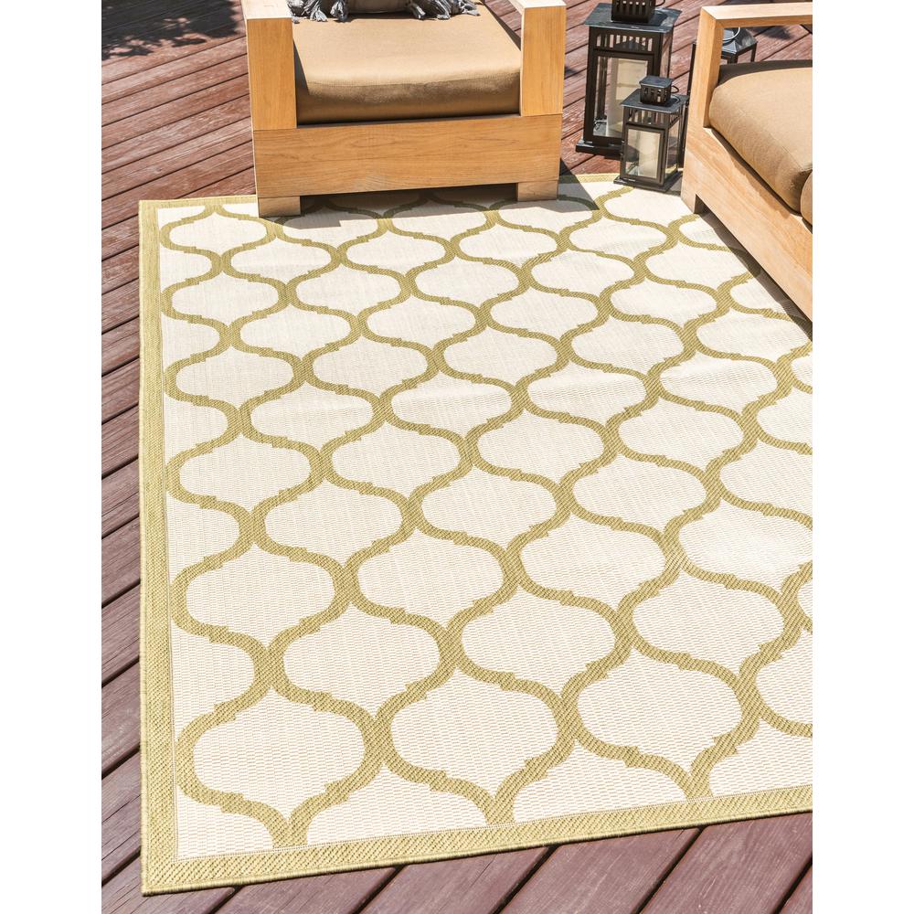 Outdoor Moroccan Rug, Olive (7' 0 x 10' 0). Picture 2