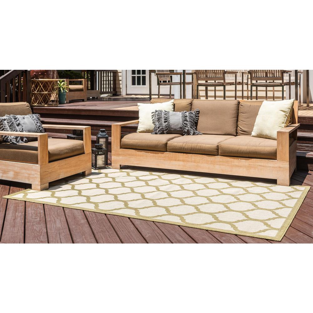 Outdoor Moroccan Rug, Olive (7' 0 x 10' 0). Picture 3