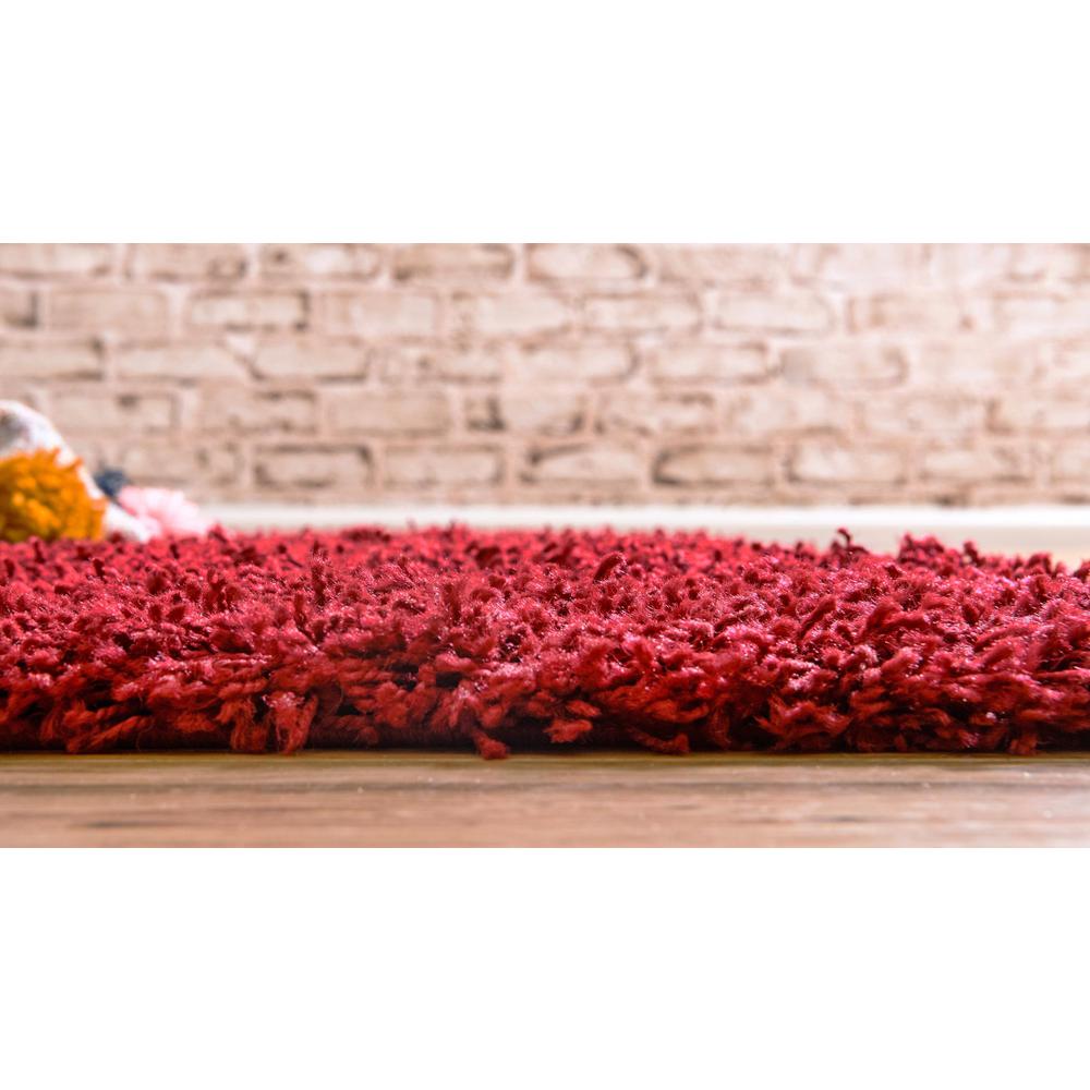 Solid Shag Rug, Cherry Red (2' 6 x 13' 0). Picture 3