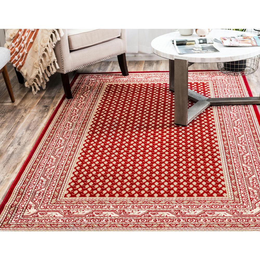 Allover Williamsburg Rug, Red (7' 0 x 10' 0). Picture 4