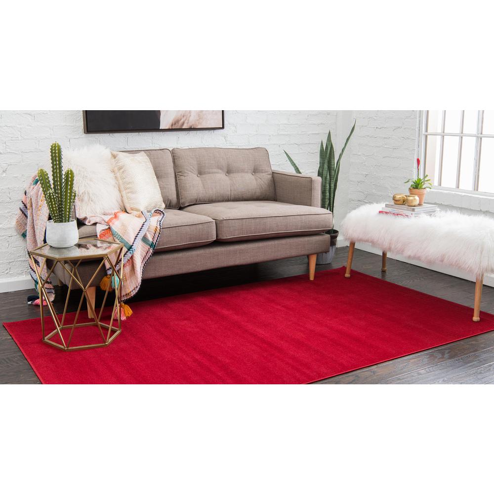 Solid Williamsburg Rug, Red (7' 0 x 10' 0). Picture 3