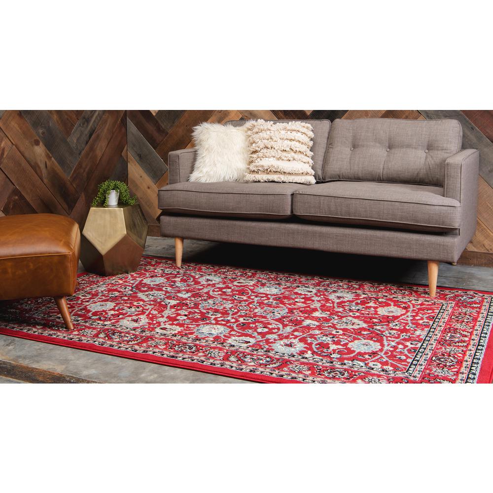 Washington Sialk Hill Rug, Red (5' 0 x 8' 0). Picture 3