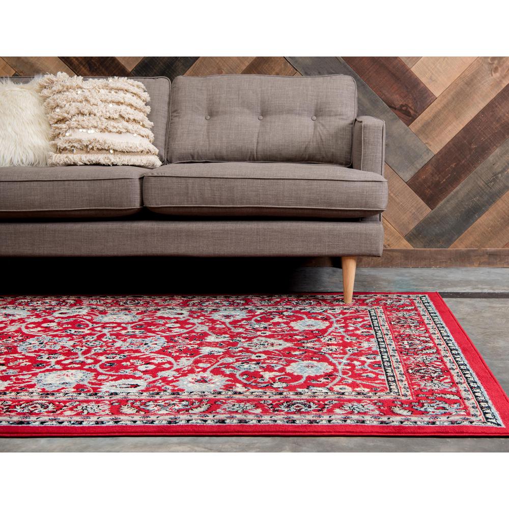 Washington Sialk Hill Rug, Red (5' 0 x 8' 0). Picture 4