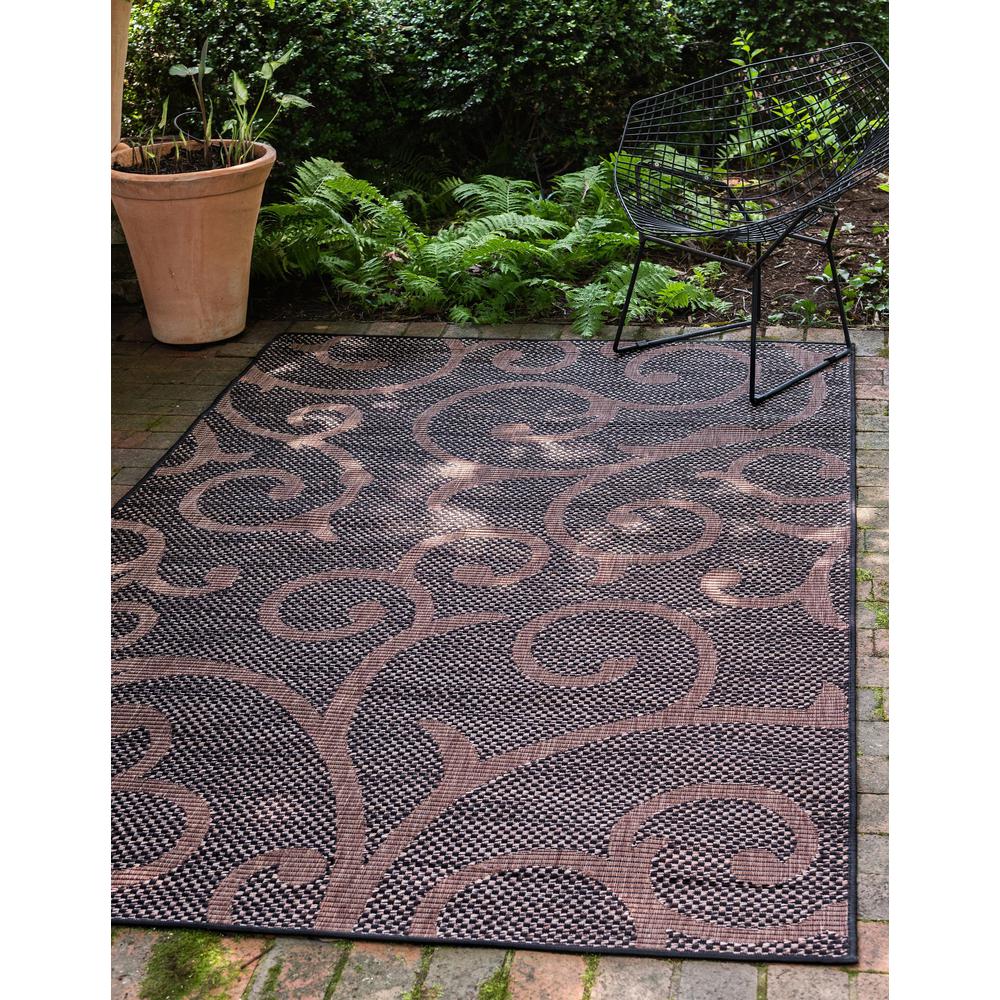 Outdoor Vine Rug, Chocolate Brown (7' 0 x 10' 0). Picture 2