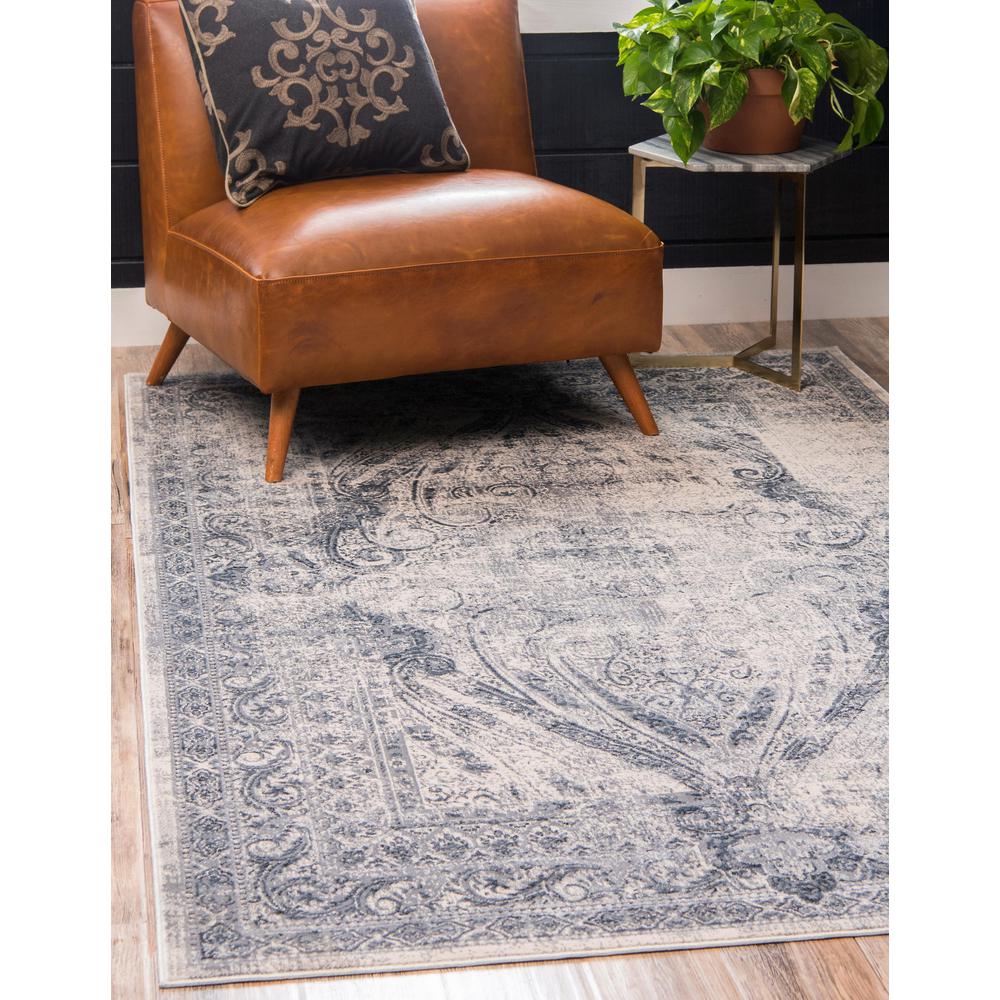 Chateau Wilson Rug, Navy Blue (5' 0 x 8' 0). Picture 2