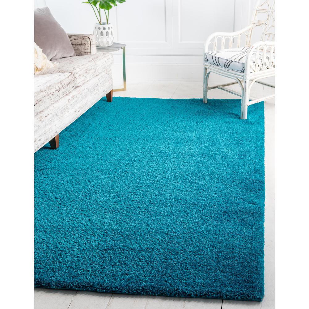 Calabasas Solo Rug, Turquoise (5' 0 x 7' 7). Picture 2