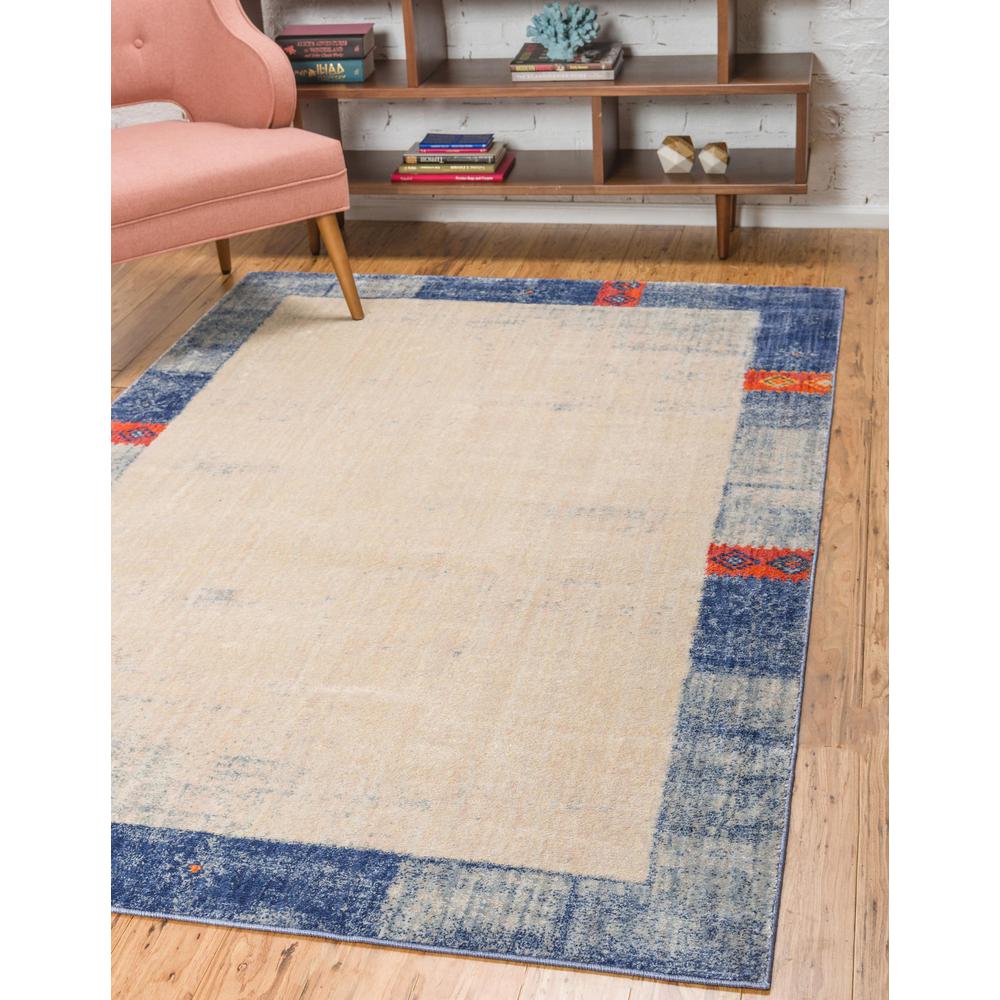 Canaries Helios Rug, Blue (5' 0 x 8' 0). Picture 2